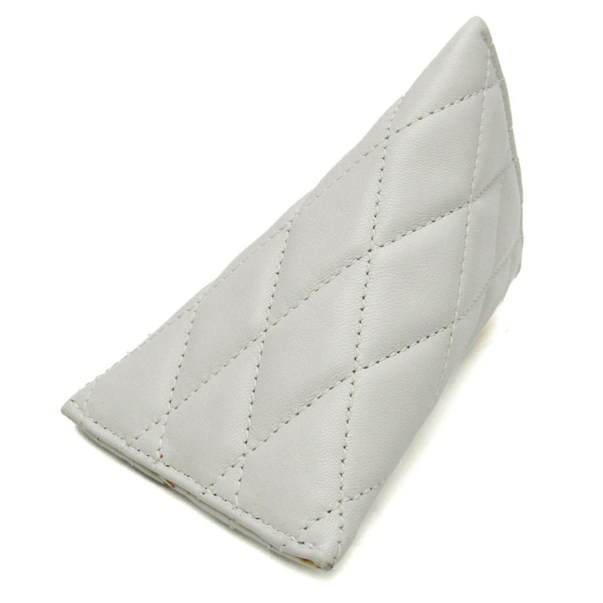 Saint Laurent Paris Saint Laurent Quilting 669925 Women's Leather Coin Purse/coin Case Off-white Size ONE SIZE - 2 Thumbnail