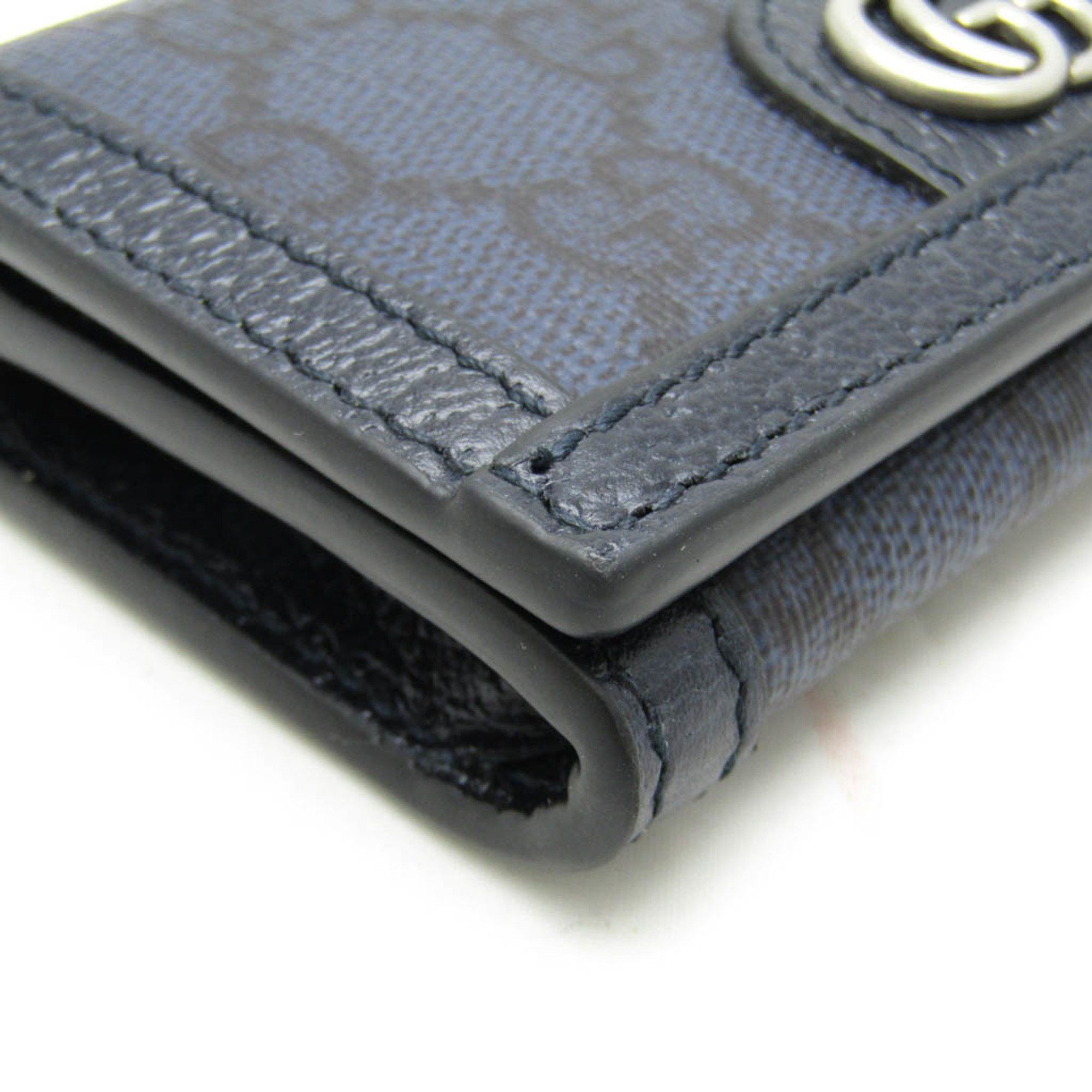 Gucci Gucci Ophidia 763286 GG Supreme Card Case Navy Size ONE SIZE - 5 Thumbnail