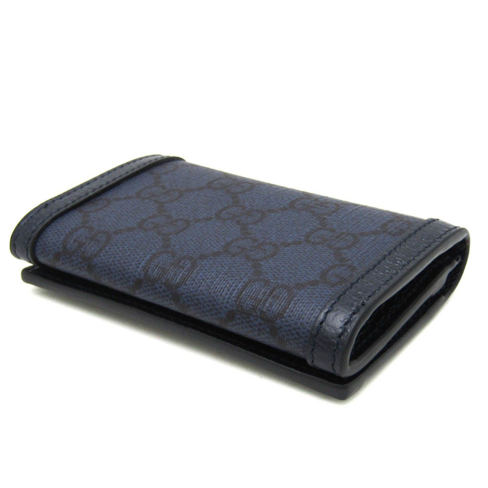 Gucci Gucci Ophidia 763286 GG Supreme Card Case Navy Size ONE SIZE - 2 Thumbnail