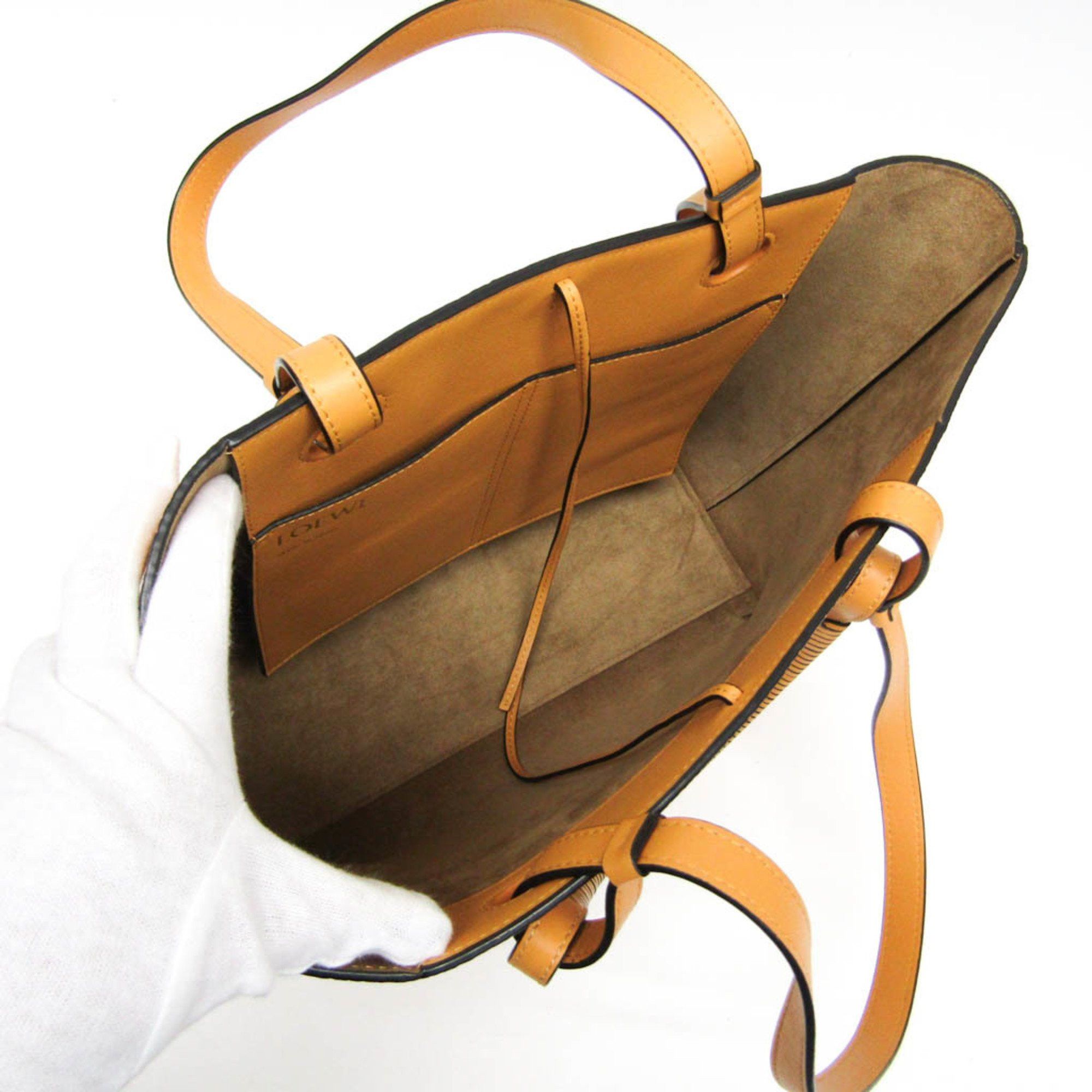 Loewe Loewe Anagram Tote A717S72X03 Women's Leather Handbag,Tote Bag Yellow Size ONE SIZE - 3 Thumbnail