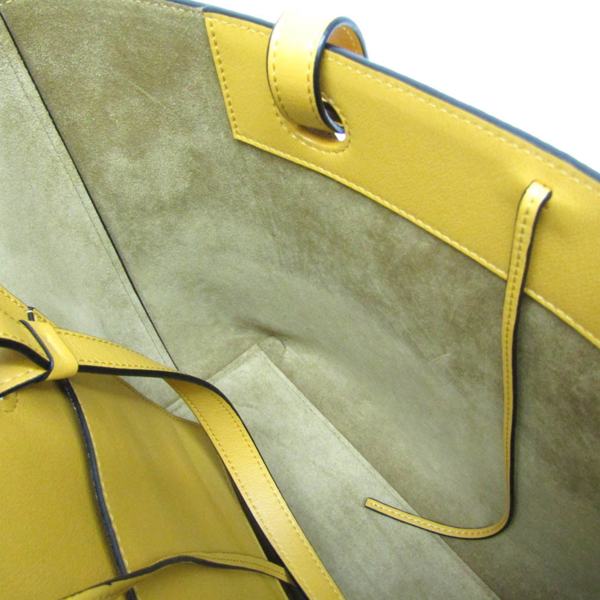 Loewe Loewe Anagram Tote A717S72X03 Women's Leather Handbag,Tote Bag Yellow Size ONE SIZE - 11 Thumbnail
