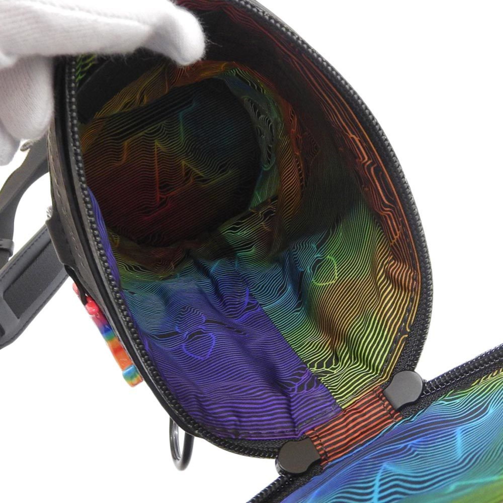 Louis Vuitton LOUIS VUITTON Expandable Porocheon M45604 Shoulder Bag Black Rainbow Size ONE SIZE - 4 Thumbnail