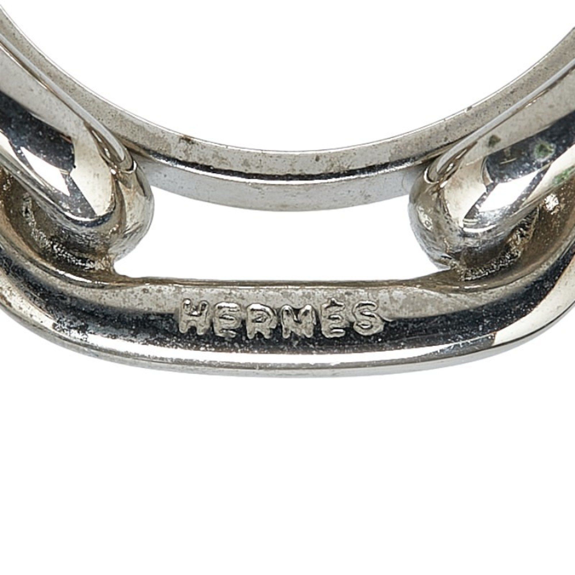 Hermes Hermes Chaine d'Ancre scarf ring silver metal women's HERMES Size ONE SIZE - 4 Thumbnail