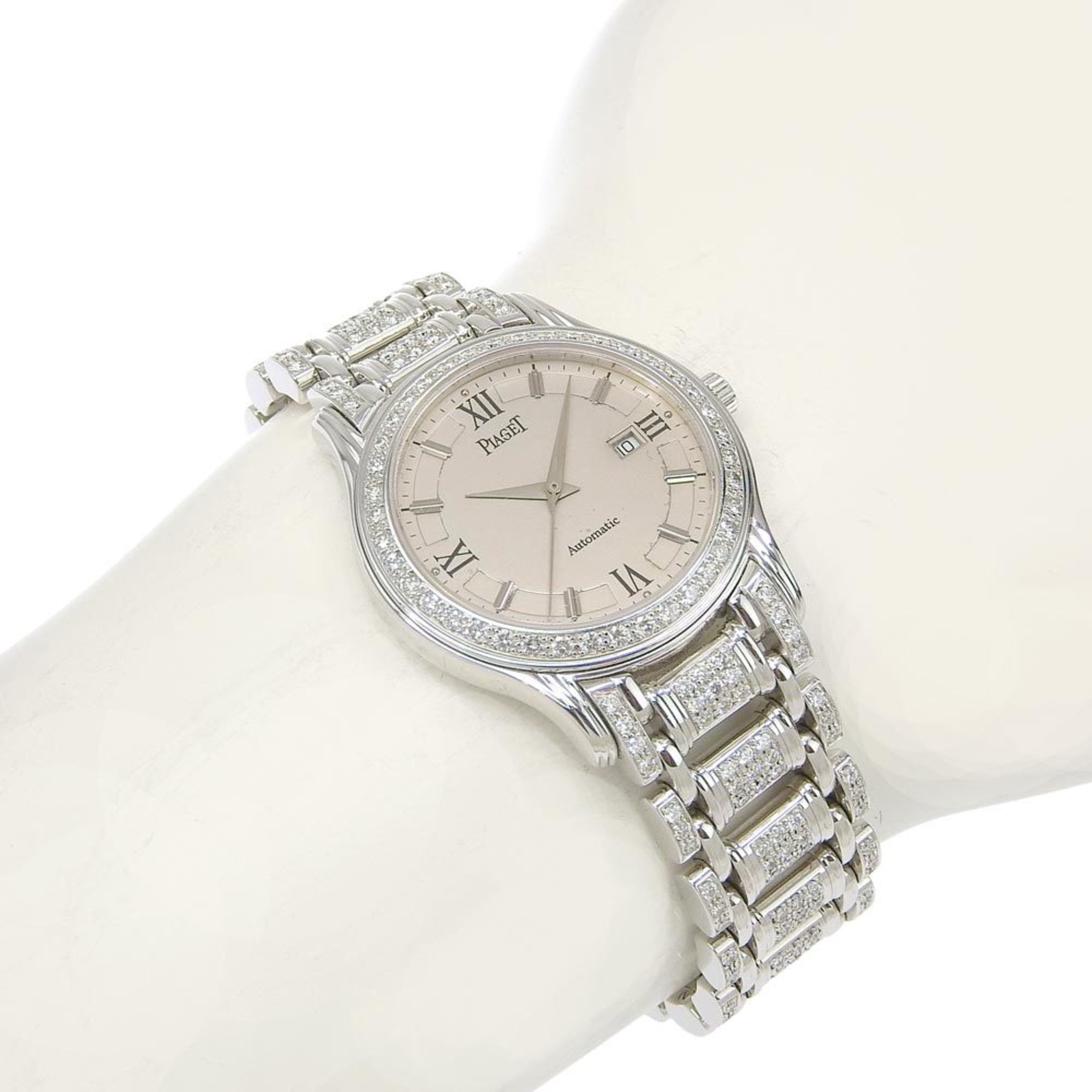 Piaget Piaget Polo Bezel/Belt Diamond GOA18355 Grey Dial K18WG Approx. 149.7g Automatic Men's Watch Size ONE SIZE - 9 Thumbnail