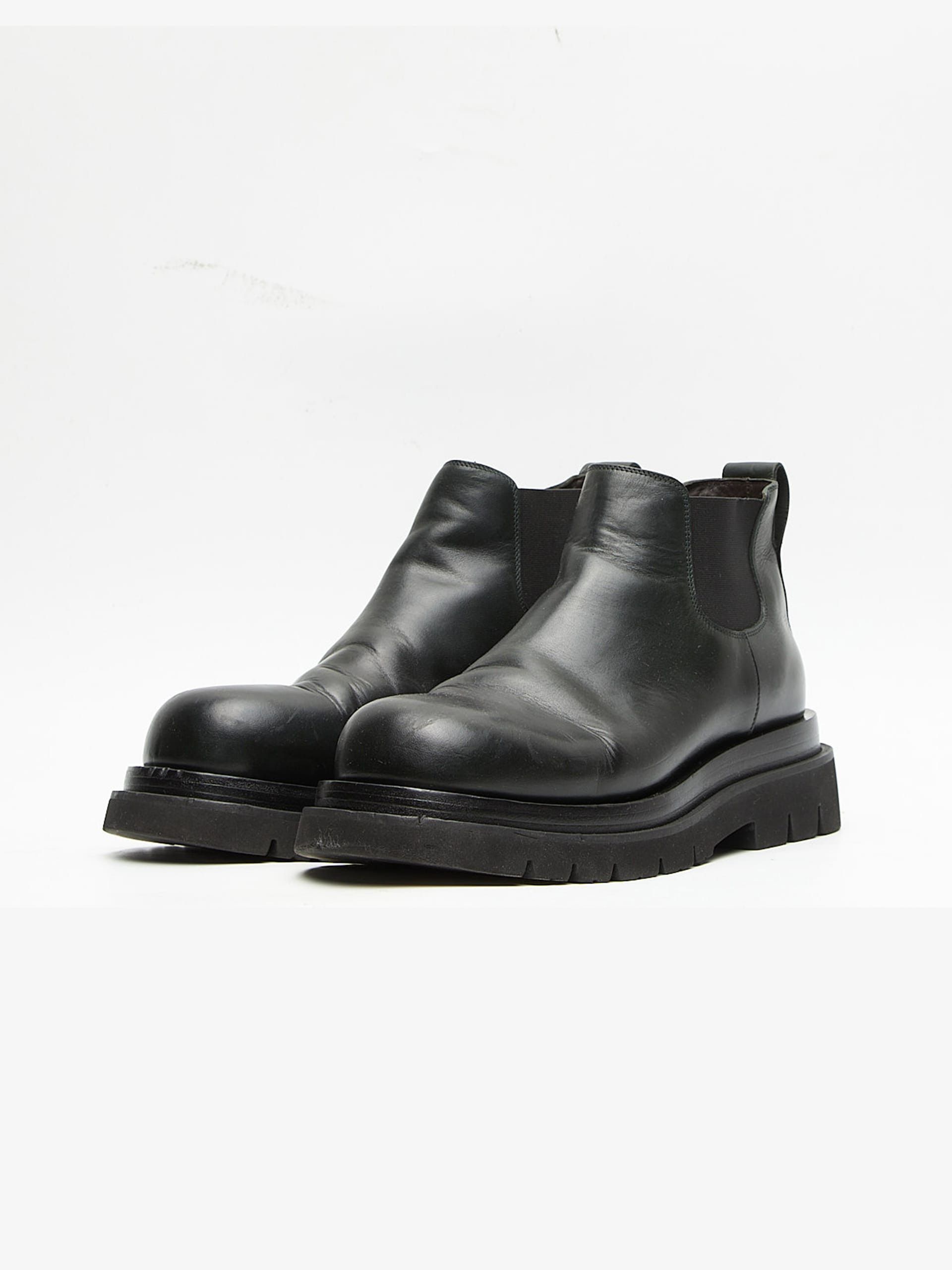 Bottega Veneta Black Leather Boots Size US 9.5 / EU 42-43 - 2 Thumbnail