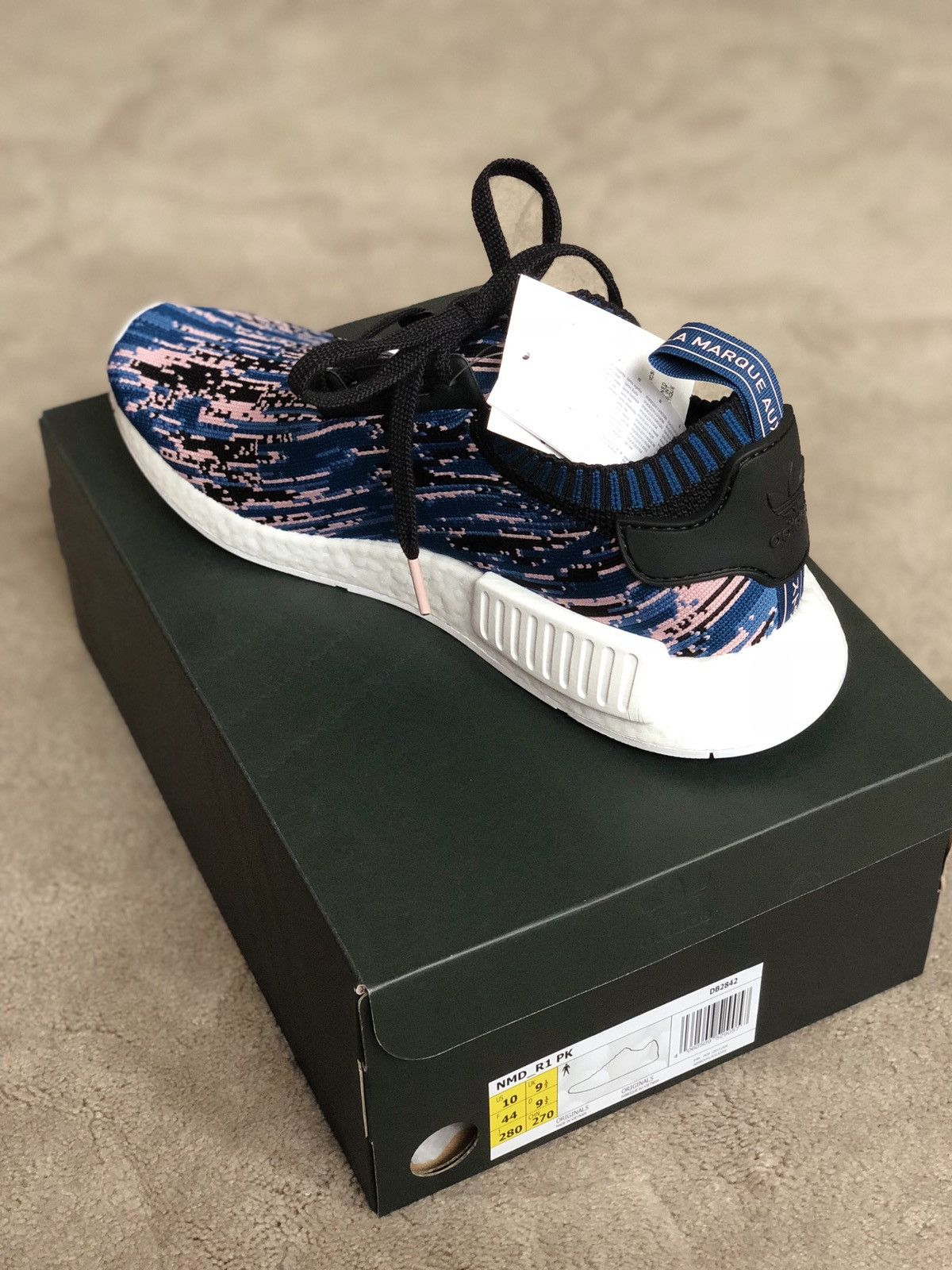 Adidas NMD R1 PK datamosh 2.0 Night Blue Grailed