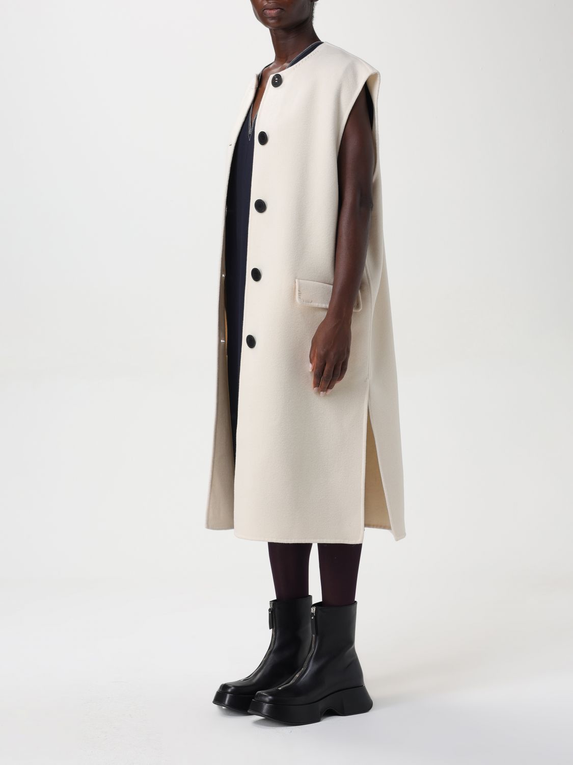 Marni Marni Jacket Woman Cream Size M / US 6-8 / IT 42-44 - 4 Thumbnail