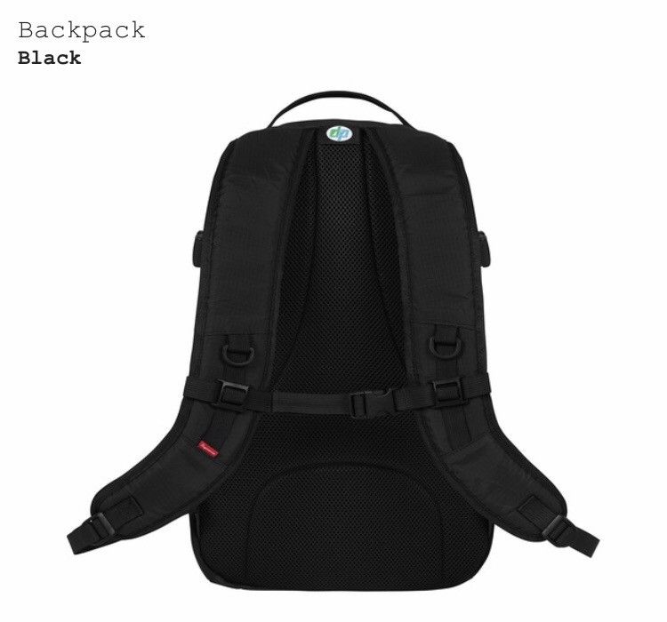 Supreme Supreme Backpack Black FW18 w/ Sticker Grailed