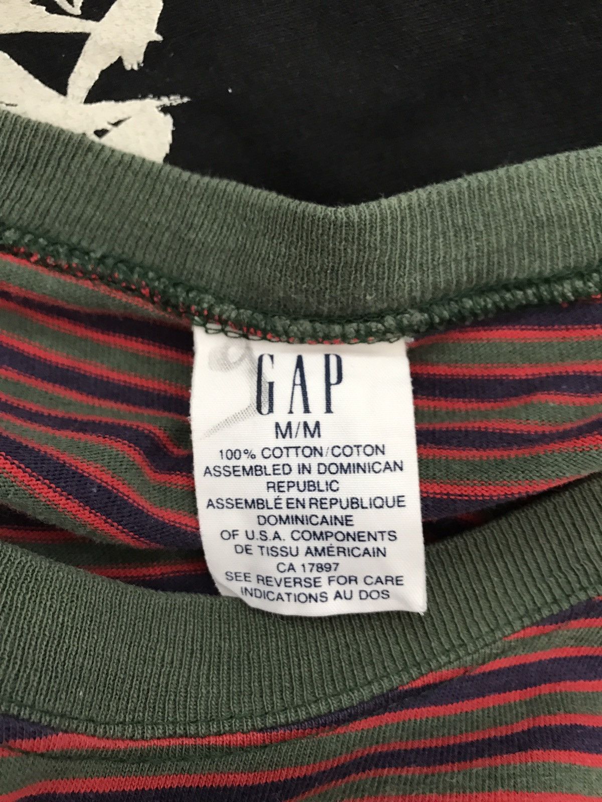 Gap × Vintage Vintage 90s Gap Striped Pocket tees Size US M / EU 48-50 / 2 - 7 Thumbnail