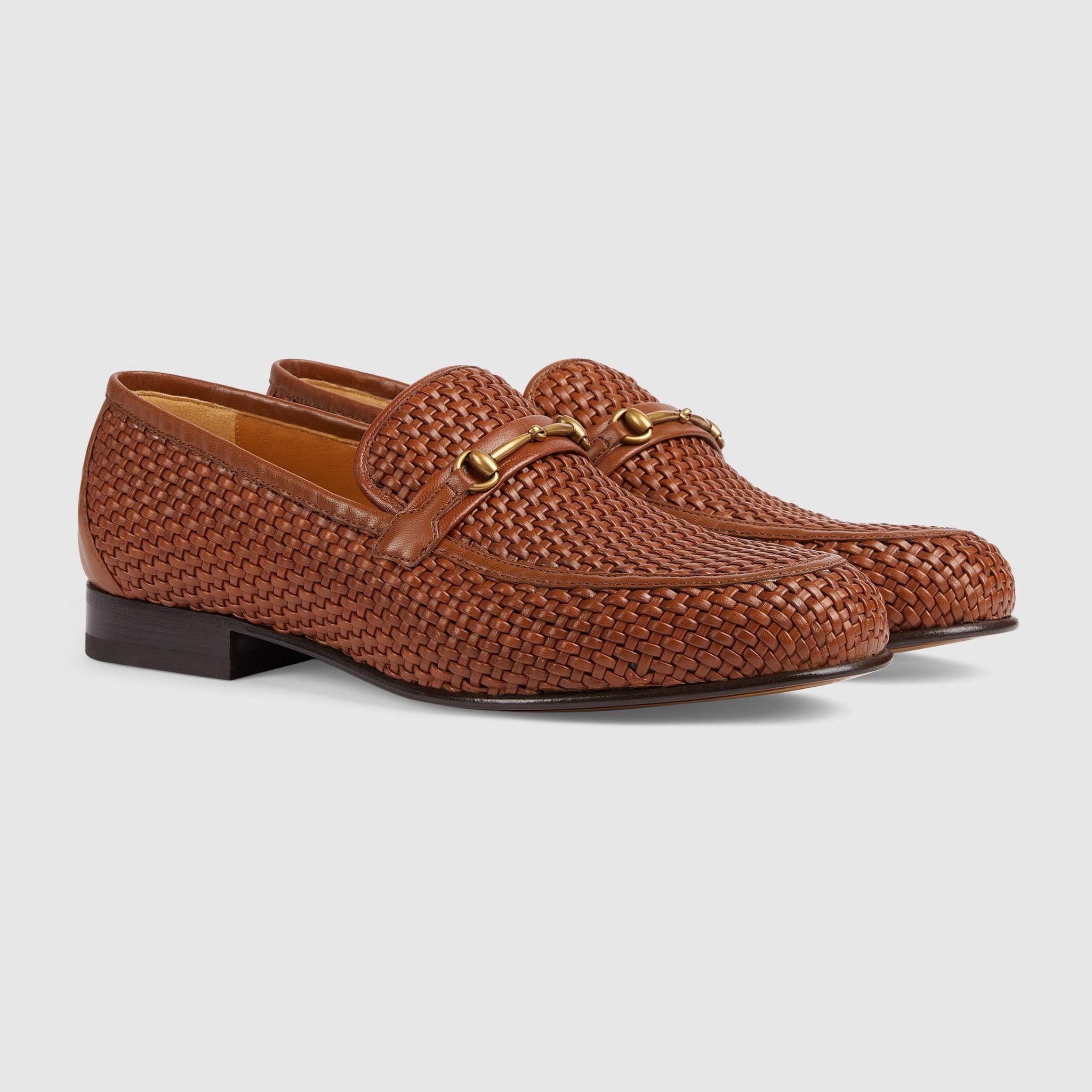Gucci Horsebit Loafers "Brown Crochet" Size US 11.5 / EU 44-45 - 2 Thumbnail