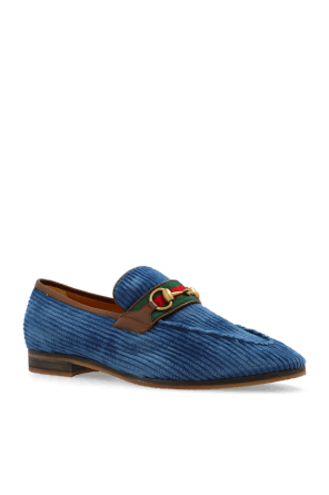 Gucci Corduroy Loafer with Horsebit in blue Size US 10.5 / EU 43-44 - 3 Thumbnail