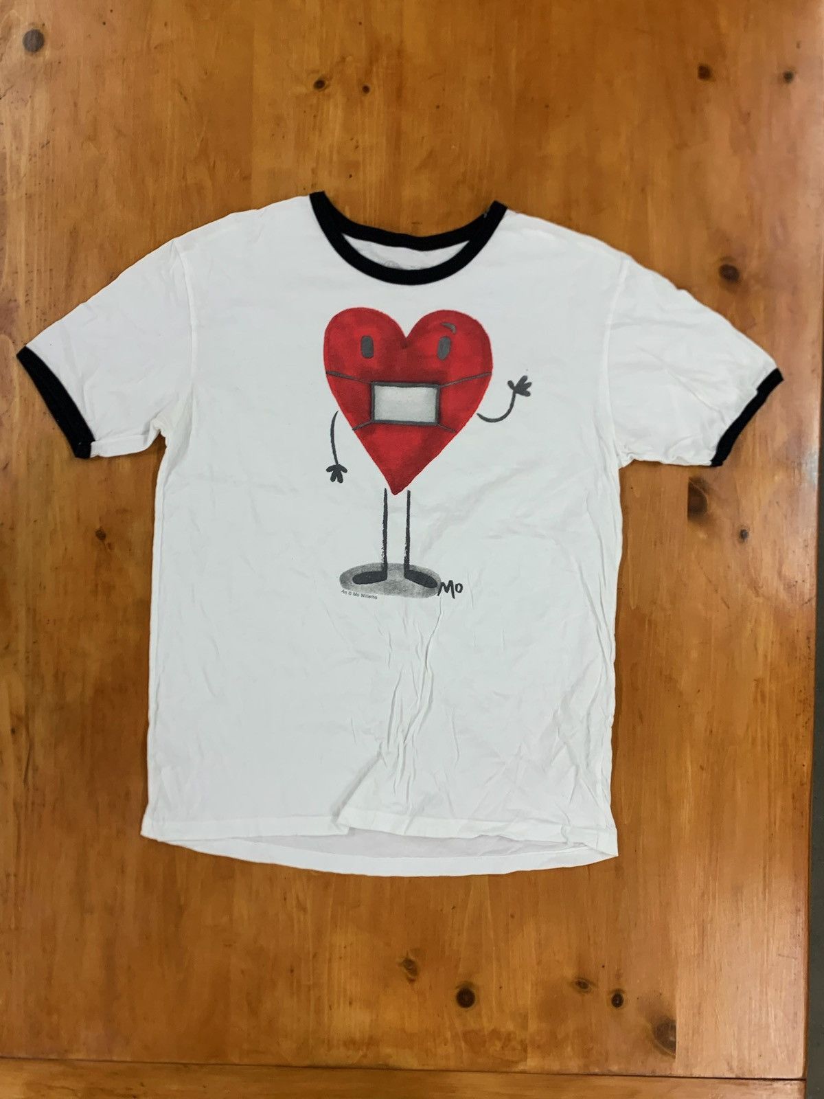 Vintage Out of Print Heart T-Shirt Size US XL / EU 56 / 4 - 2 Thumbnail