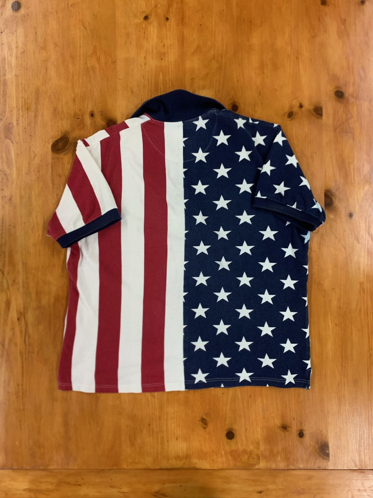 Vintage Vintage American Flag Polo Size US XXL / EU 58 / 5 - 2 Thumbnail