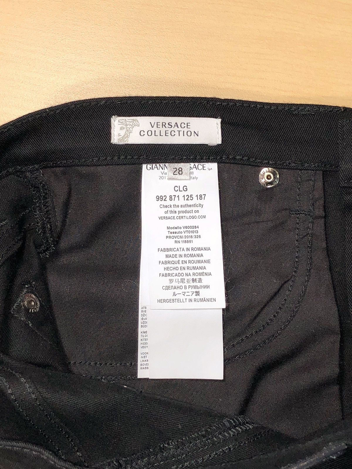 Versace Versace Collection Black Sequin Side Stripe Jean Size US 28 / EU 44 - 4 Thumbnail