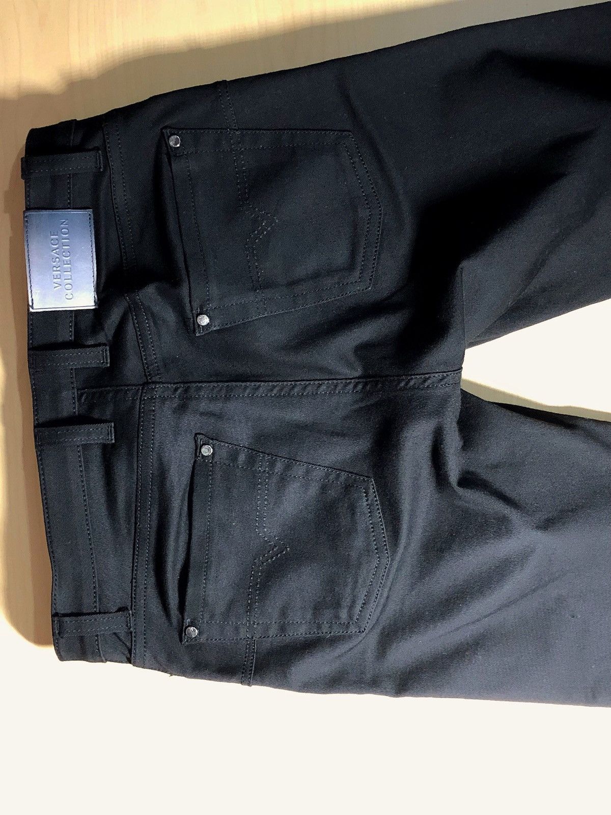 Versace Versace Collection Black Sequin Side Stripe Jean Size US 28 / EU 44 - 3 Thumbnail