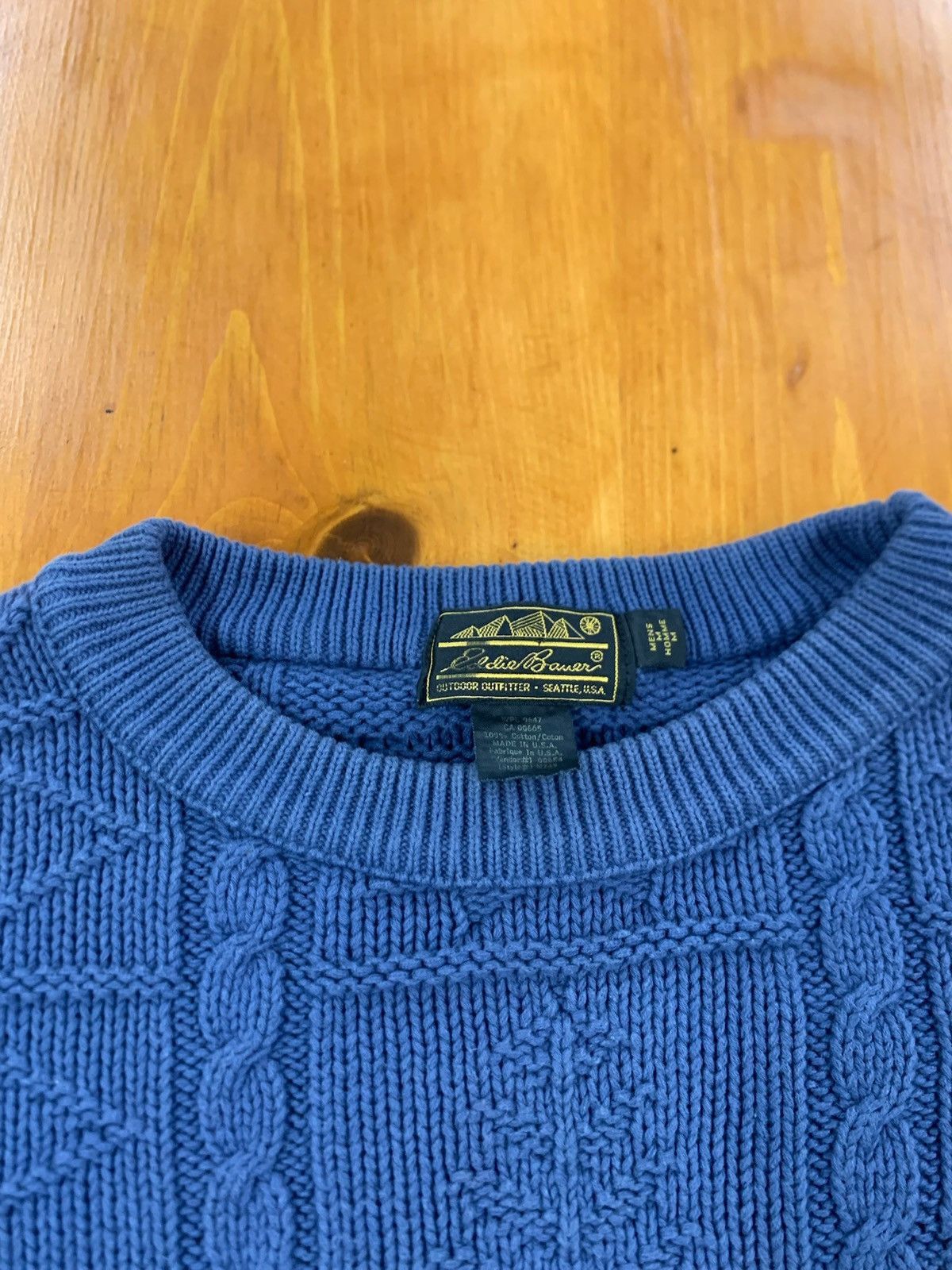 Eddie Bauer Vintage Eddie Bauer Tonal Diamond Knit Sweater Size US M / EU 48-50 / 2 - 6 Thumbnail