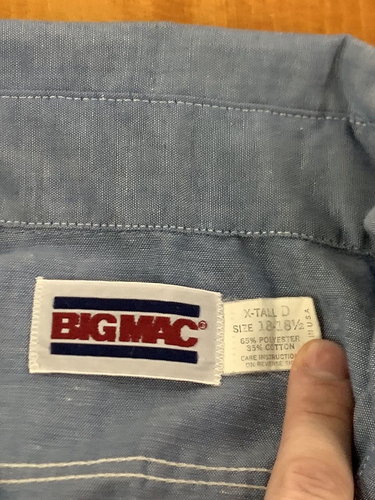 Vintage Vintage Big Mac 90s Button Up Size US XL / EU 56 / 4 - 3 Thumbnail
