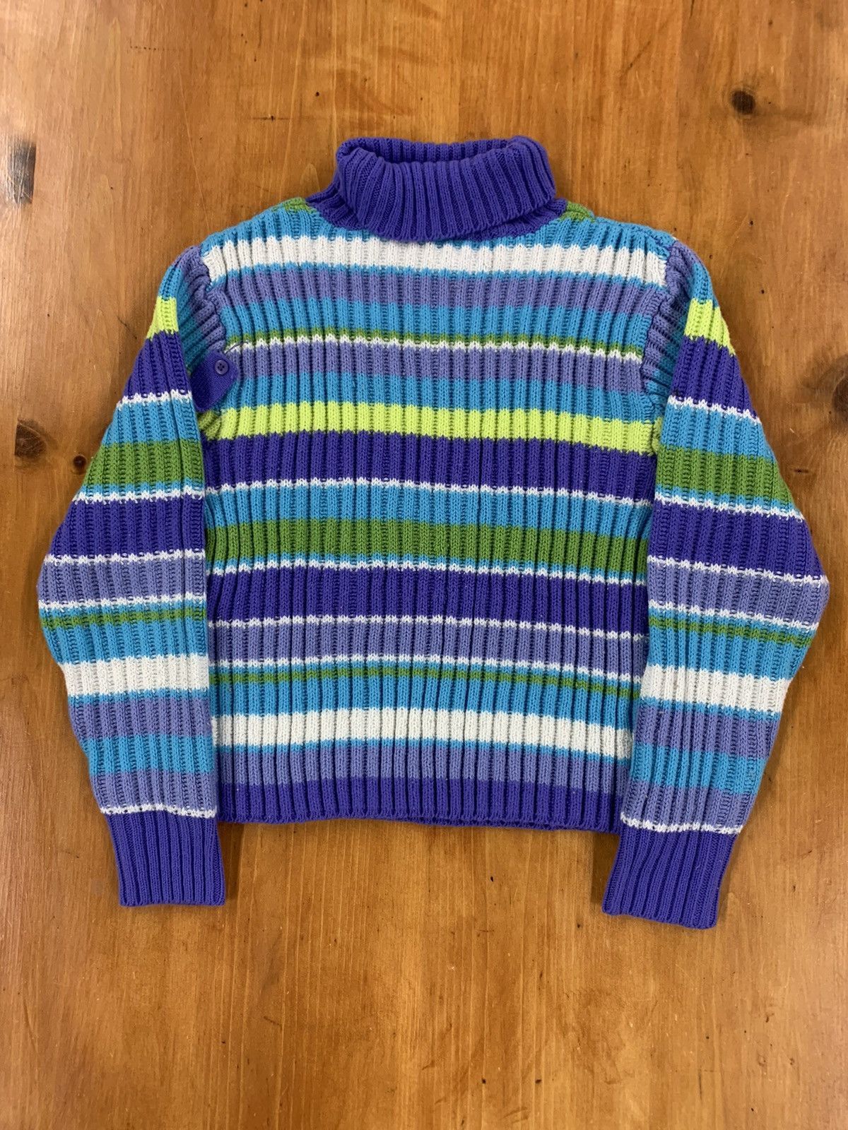 Vintage Vintage Ribbed Turtleneck Sweater Size US XS / EU 42 / 0 - 4 Thumbnail