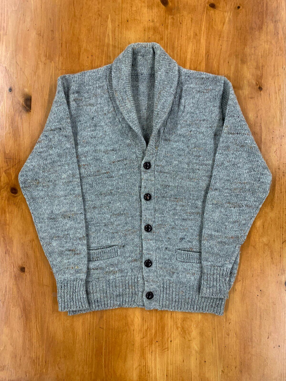 Vintage Vintage Motted Cowlneck Knit Sweater Size US L / EU 52-54 / 3 - 1 Thumbnail