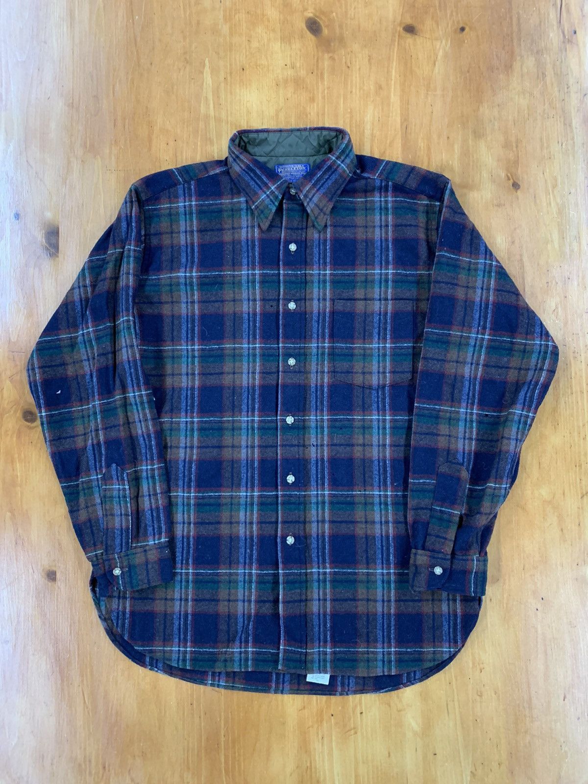 Vintage Vintage Pendleton Brick Plaid Shirt Size US L / EU 52-54 / 3 - 1 Thumbnail