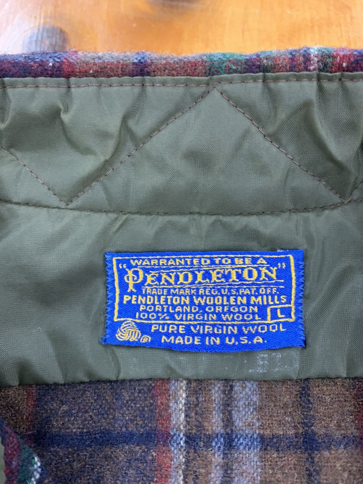 Vintage Vintage Pendleton Brick Plaid Shirt Size US L / EU 52-54 / 3 - 4 Thumbnail