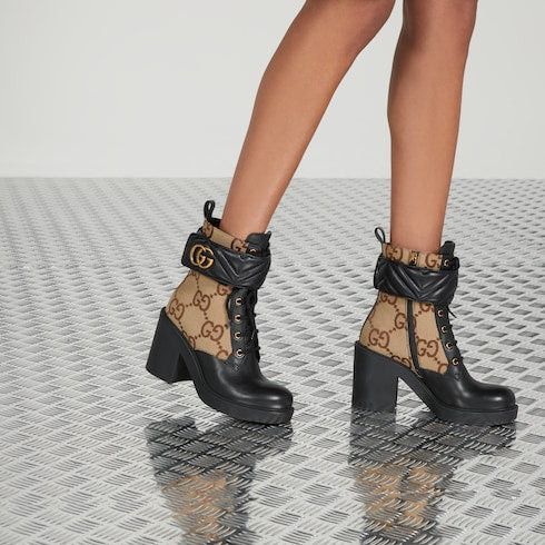 Gucci Gucci Double G Leather Boots SIZE 39 Size ONE SIZE - 3 Thumbnail
