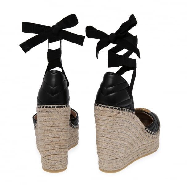 Gucci GG Matelasse Platform Espadrilles SIZE 35