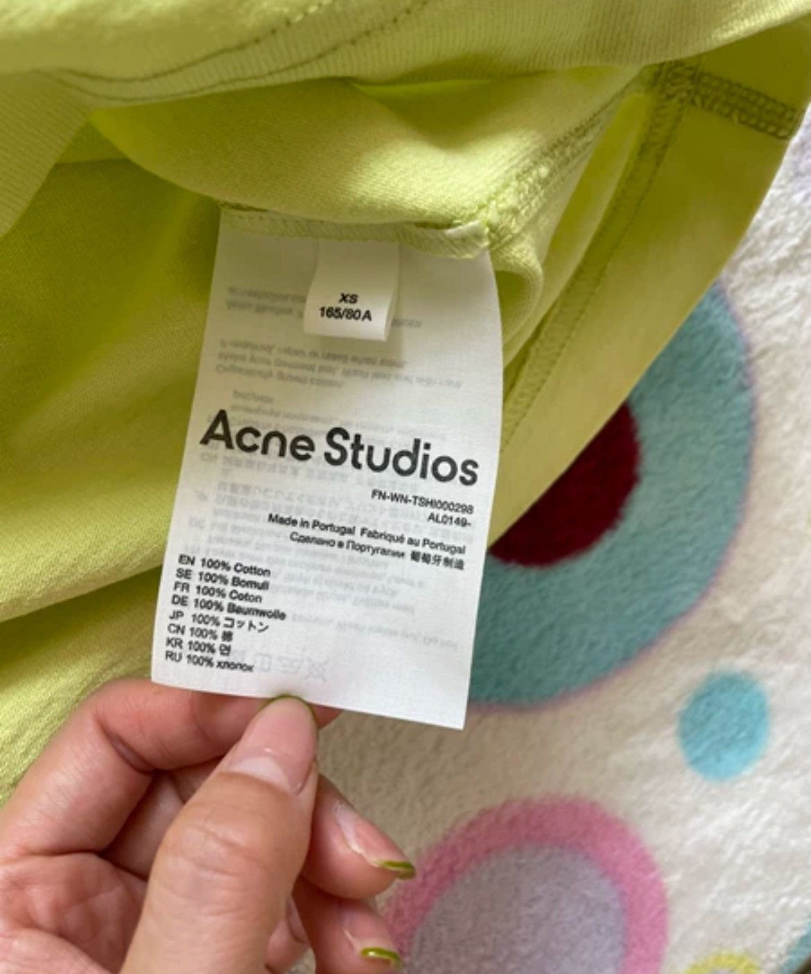 Acne Studios acne smiley short sleeve - DMC Size US XS / EU 42 / 0 - 4 Thumbnail