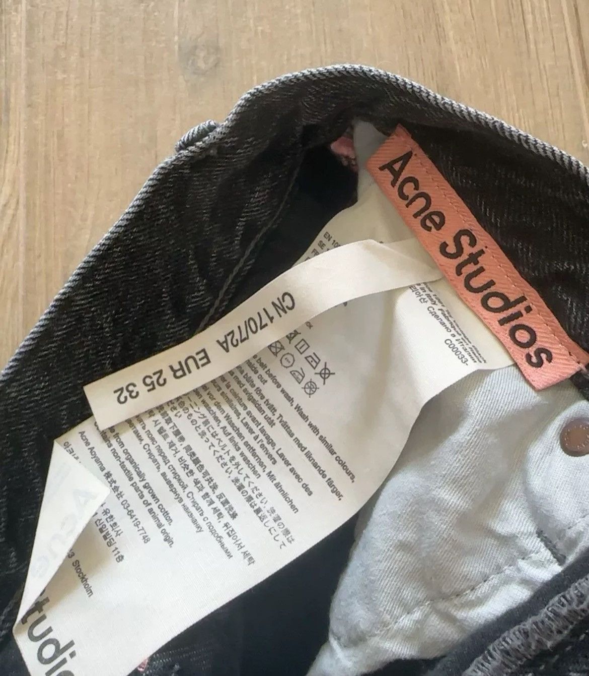 Acne Studios Acne Studio black straight leg jeans - DMC Size US 32 / EU 48 - 3 Thumbnail