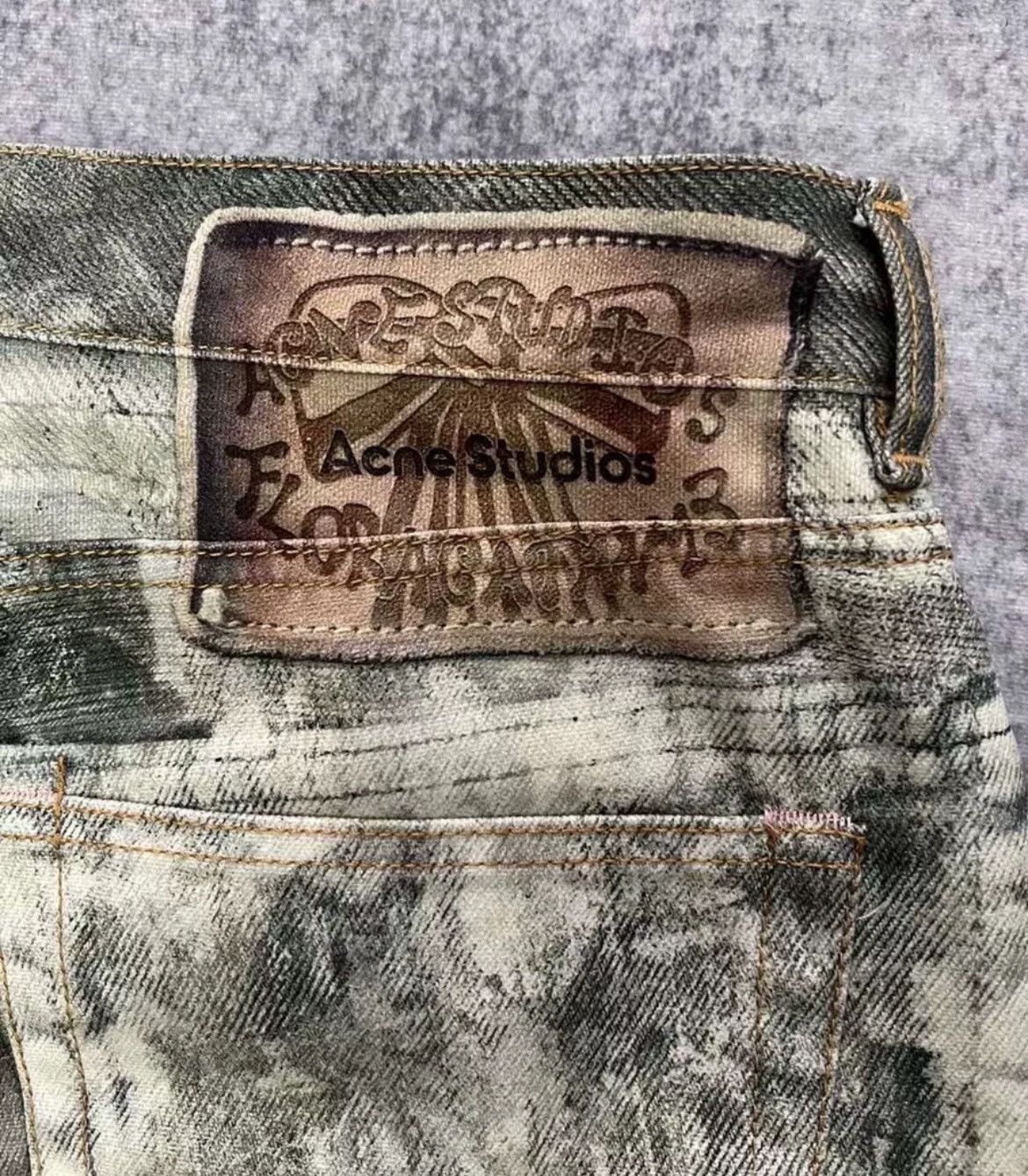 Acne Studios Acne studios splashink printing jeans - DMC Size US 44 / EU 60 - 4 Thumbnail