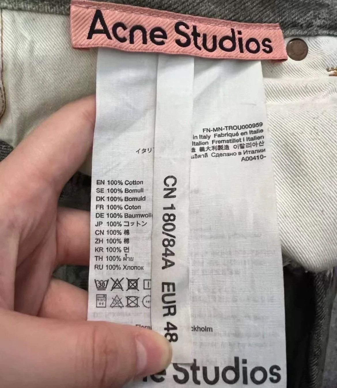 Acne Studios Acne studios splashink printing jeans - DMC Size US 44 / EU 60 - 5 Thumbnail