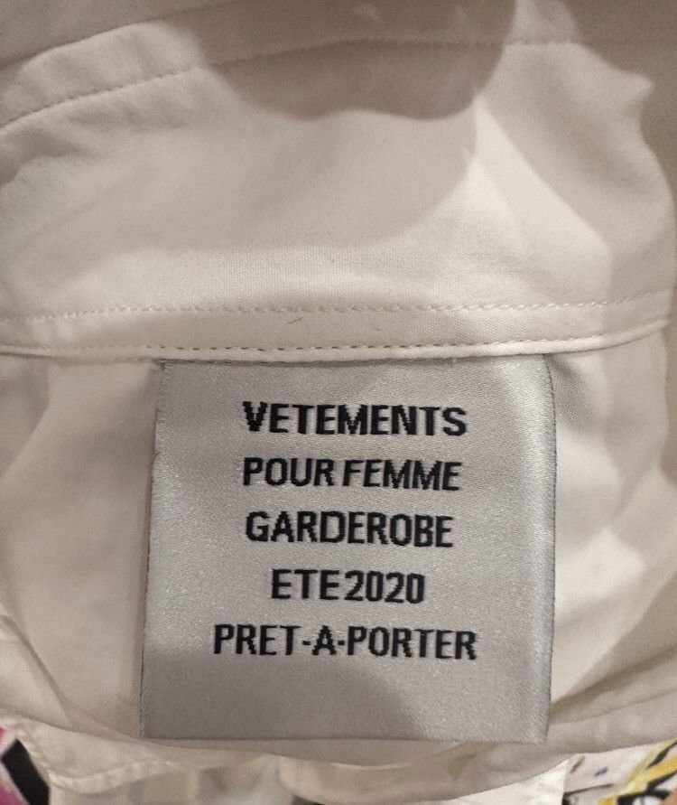 Vetements Vetements white graffiti shirt - DMC Size US M / EU 48-50 / 2 - 7 Thumbnail