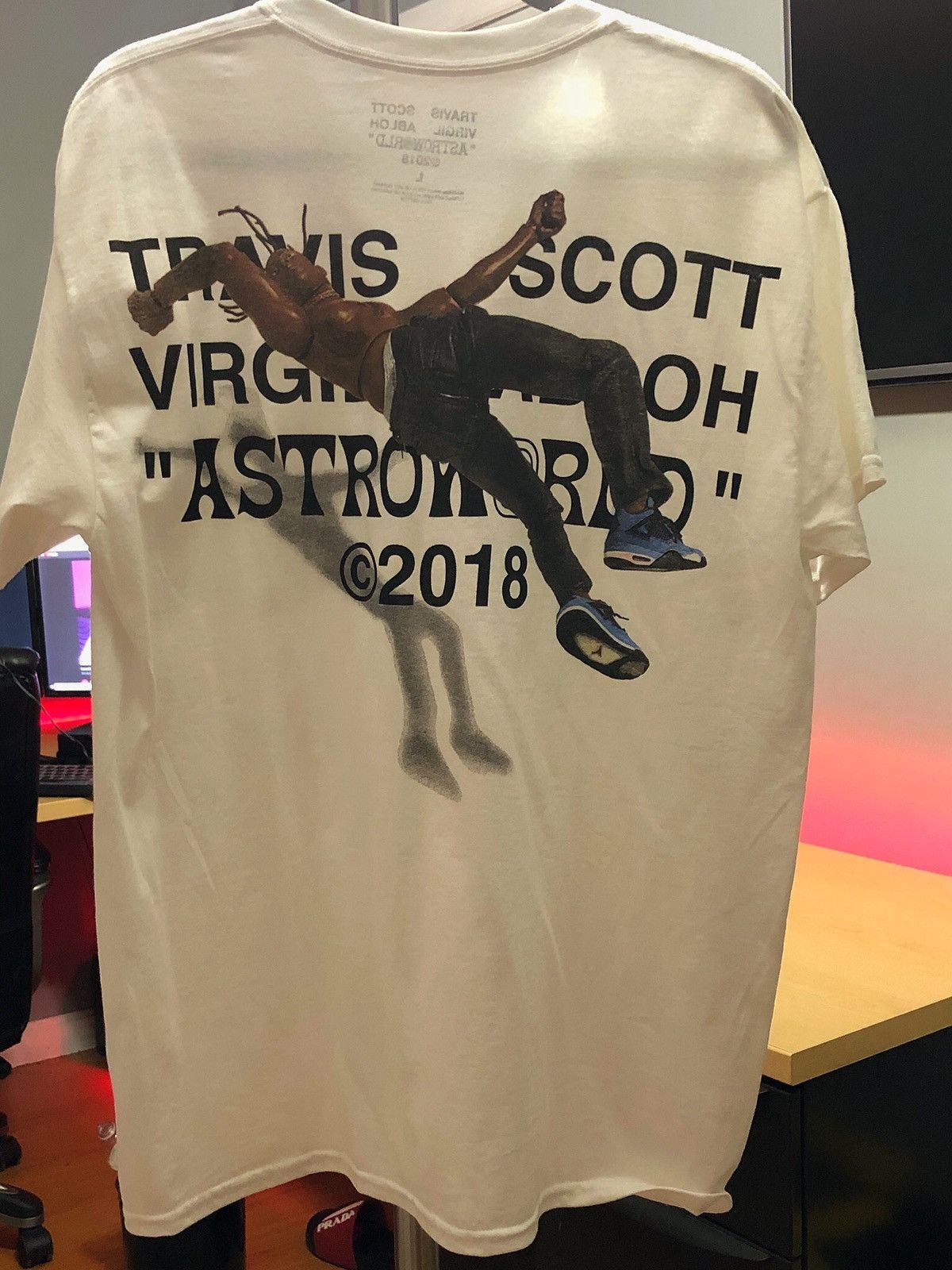 Travis Scott x Virgil Abloh By A Thread Tee, (Cactus Jack Version