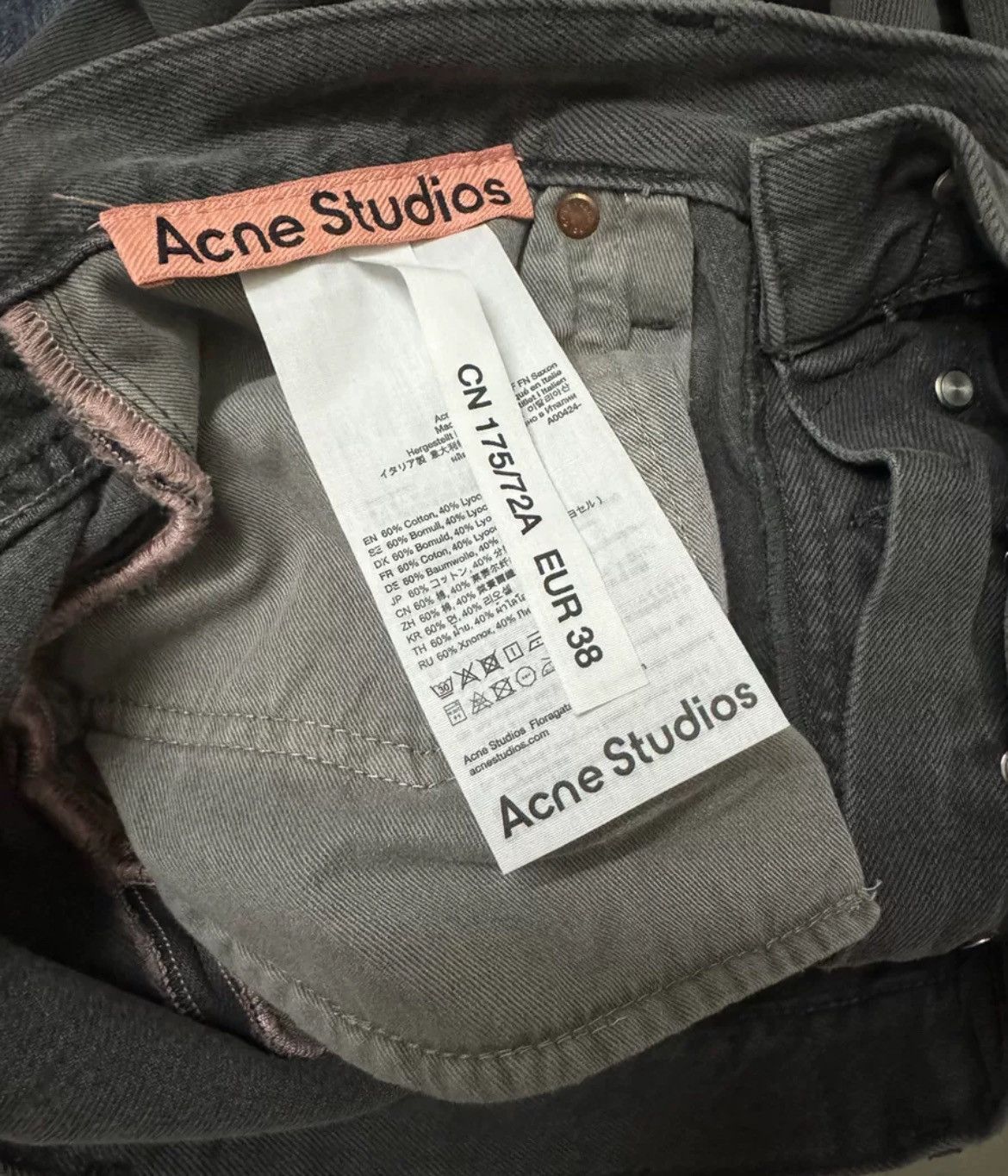 Acne Studios acne studio 1981f washed grey - DMC Size US 32 / EU 48 - 3 Thumbnail