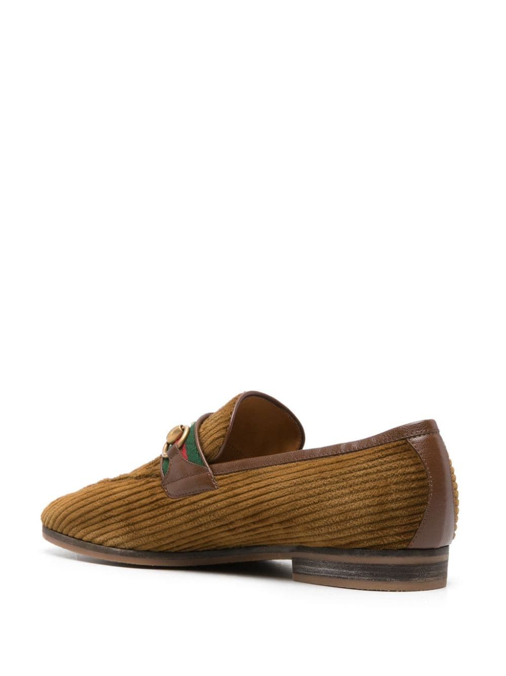 Gucci Corduroy Leather Loafer with Horsebit in brown Size US 12.5 / EU 45-46 - 2 Thumbnail