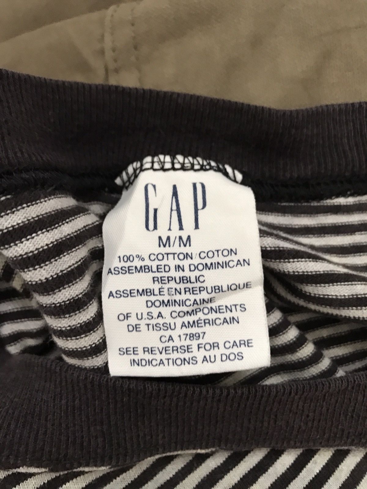 Gap × Vintage Vintage 90s Gap Made in Usa Oversized Striped Ringer t shirt Size US M / EU 48-50 / 2 - 7 Thumbnail