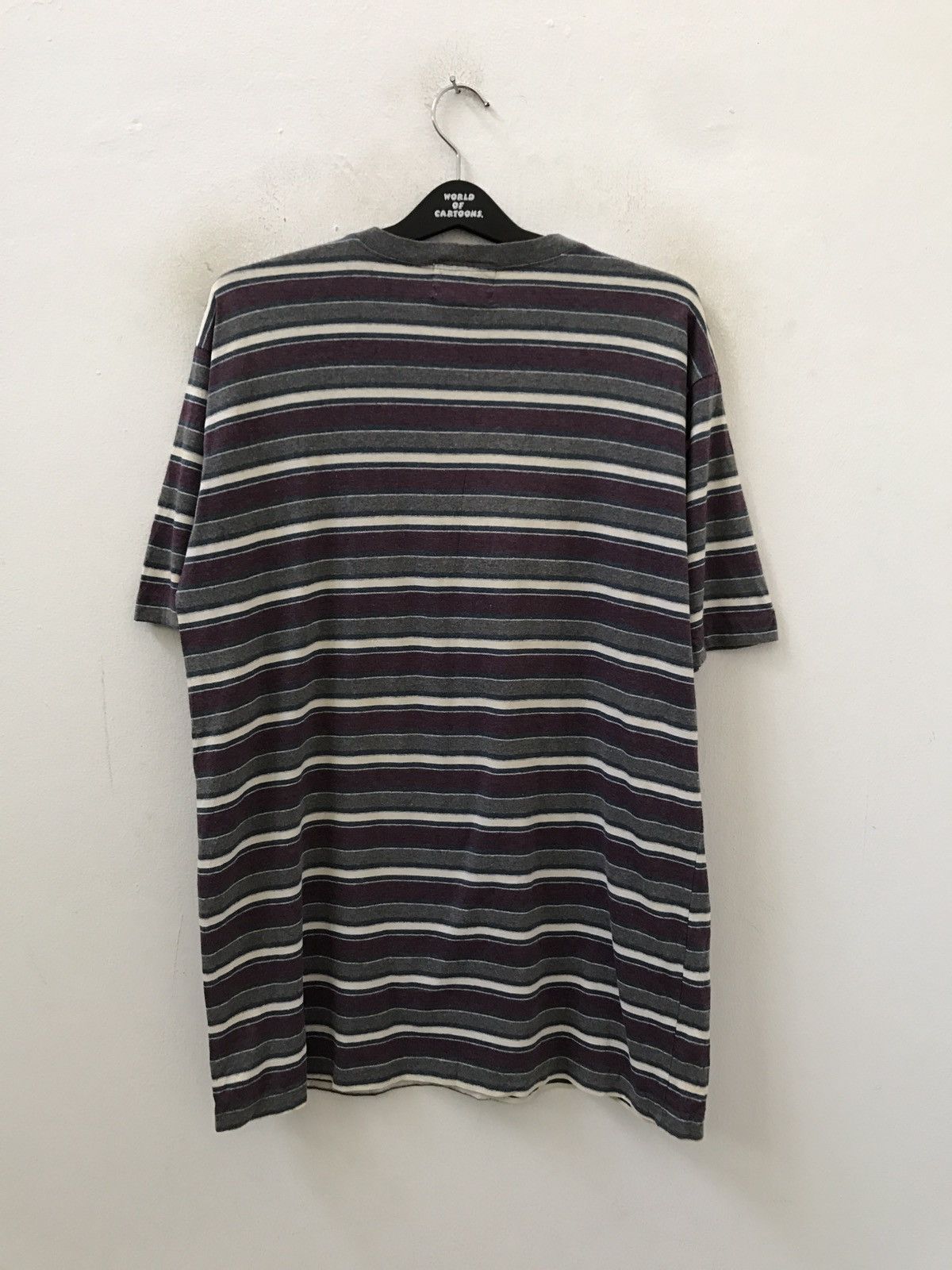 Vintage Vintage 90s Property Multiple Colour Striped t shirt Size US L / EU 52-54 / 3 - 6 Thumbnail