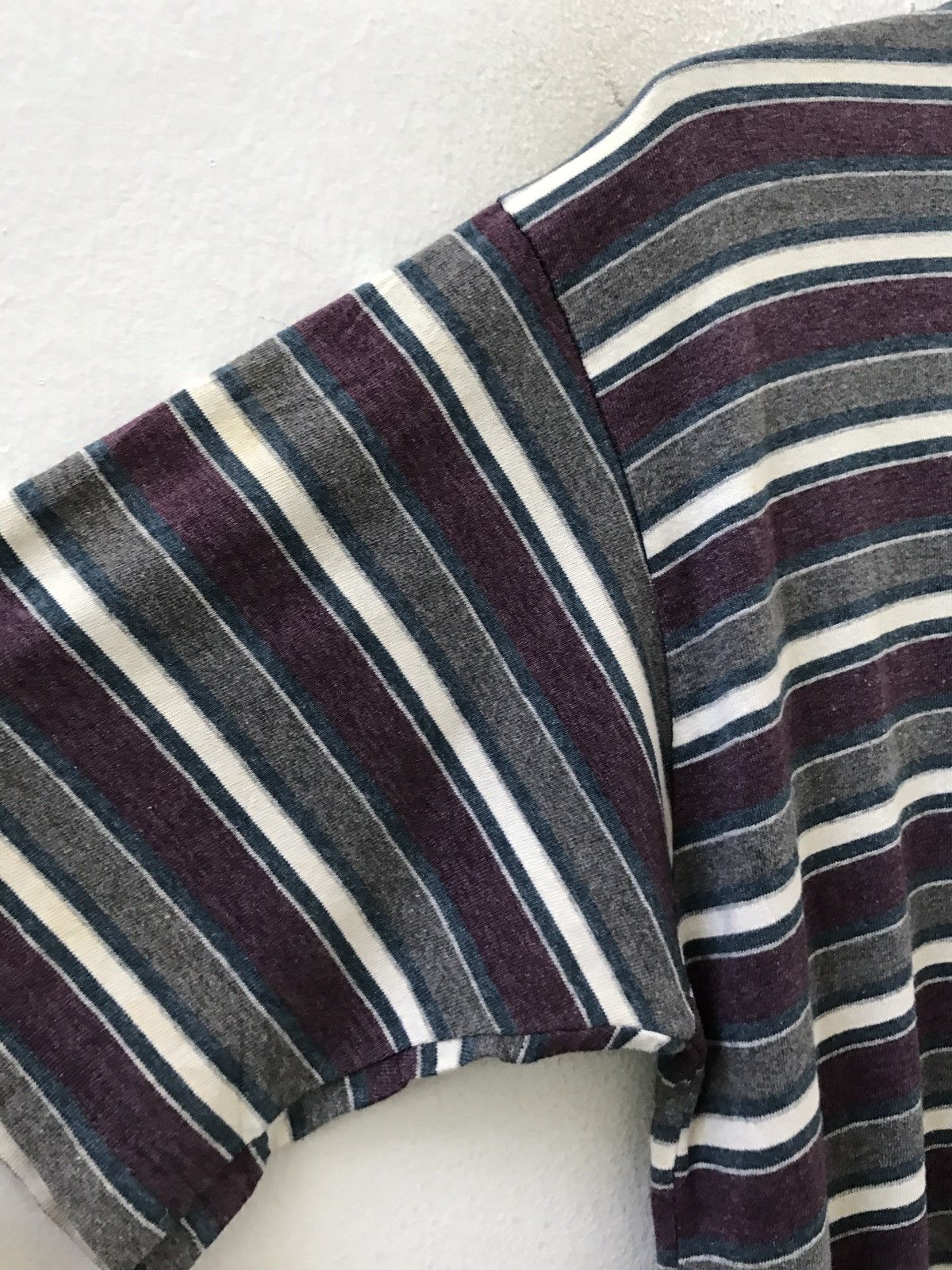 Vintage Vintage 90s Property Multiple Colour Striped t shirt Size US L / EU 52-54 / 3 - 7 Thumbnail