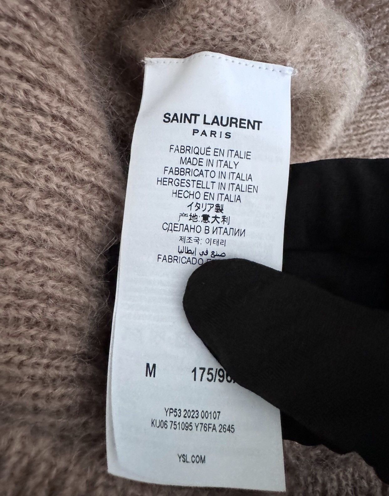 Saint Laurent Paris Saint Laurent 23aw mohair sweater - DMC Size US M / EU 48-50 / 2 - 3 Thumbnail