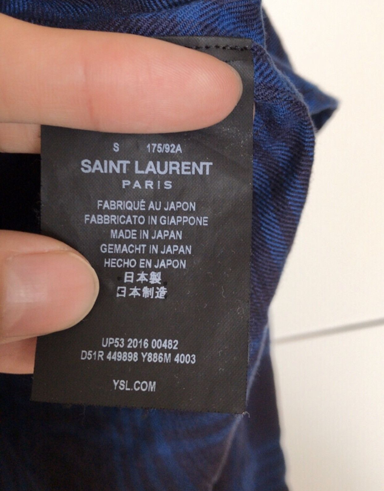 Saint Laurent Paris Saint Laurent YSL shirt - DMC Size US S / EU 44-46 / 1 - 4 Thumbnail