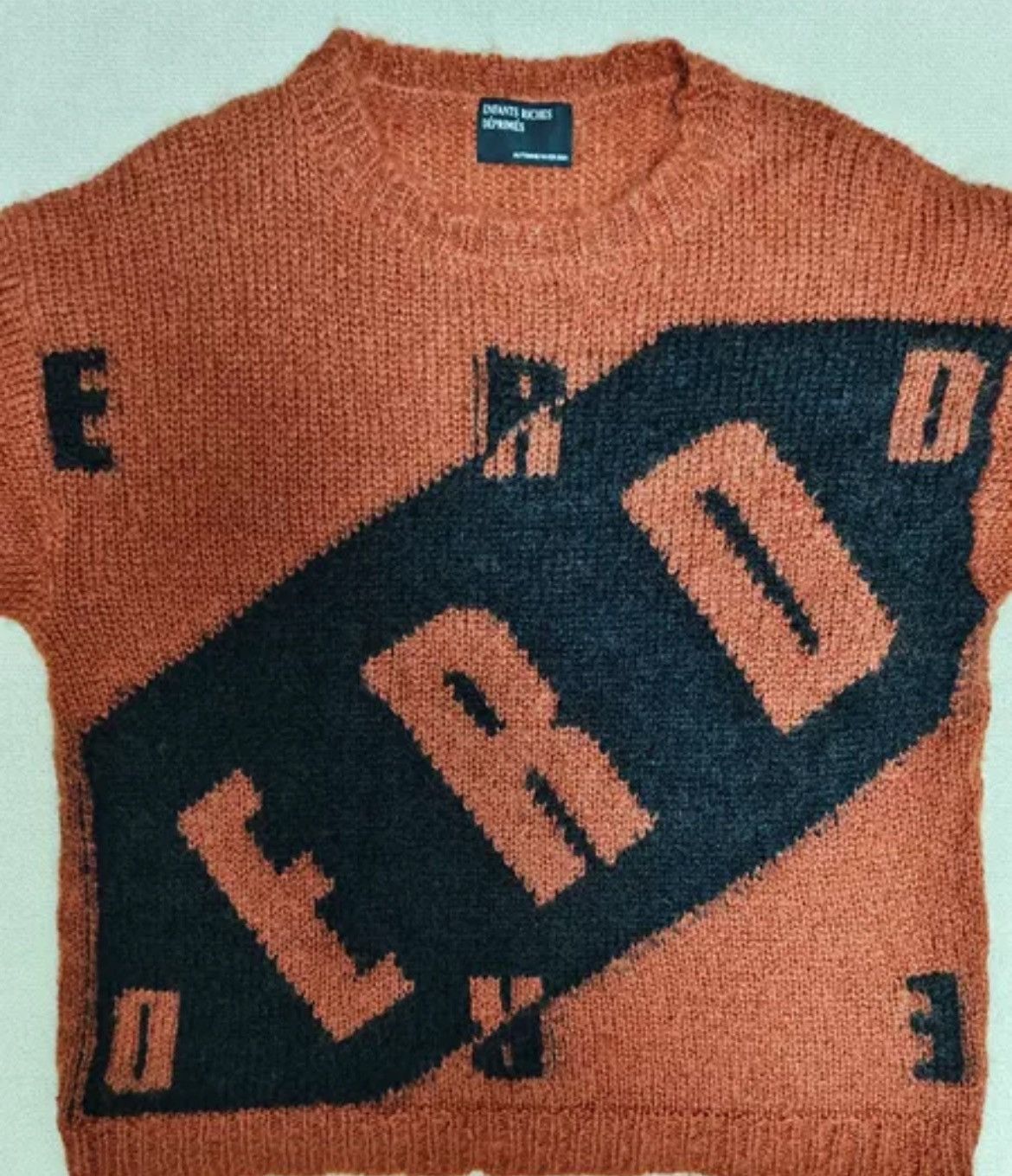 Enfants Riches Deprimes Enfants Riches Deprimes mohair slogan sweater - DMC Size US L / EU 52-54 / 3 - 3 Thumbnail