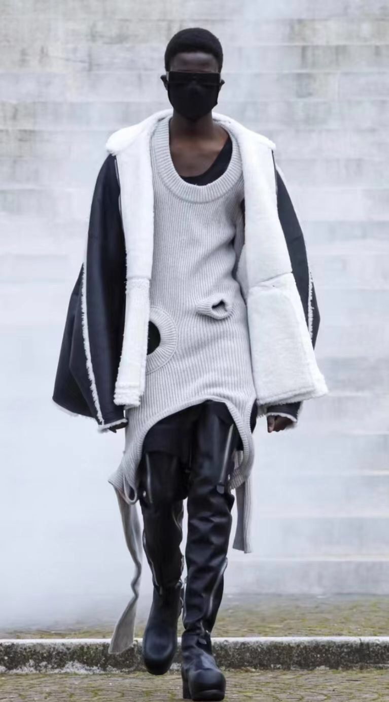 Rick Owens Rick owens banana gray mainline sweater - DMC Size US XL / EU 56 / 4 - 5 Thumbnail
