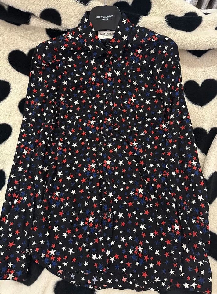 Saint Laurent Paris Saint laurent ysl 2016 hedi Haowu Star Shirt - DMC Size US M / EU 48-50 / 2 - 4 Thumbnail