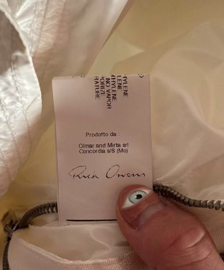 Rick Owens Rick owens 11ss show white scarf collar ribb - DMC Size US S / EU 44-46 / 1 - 3 Thumbnail