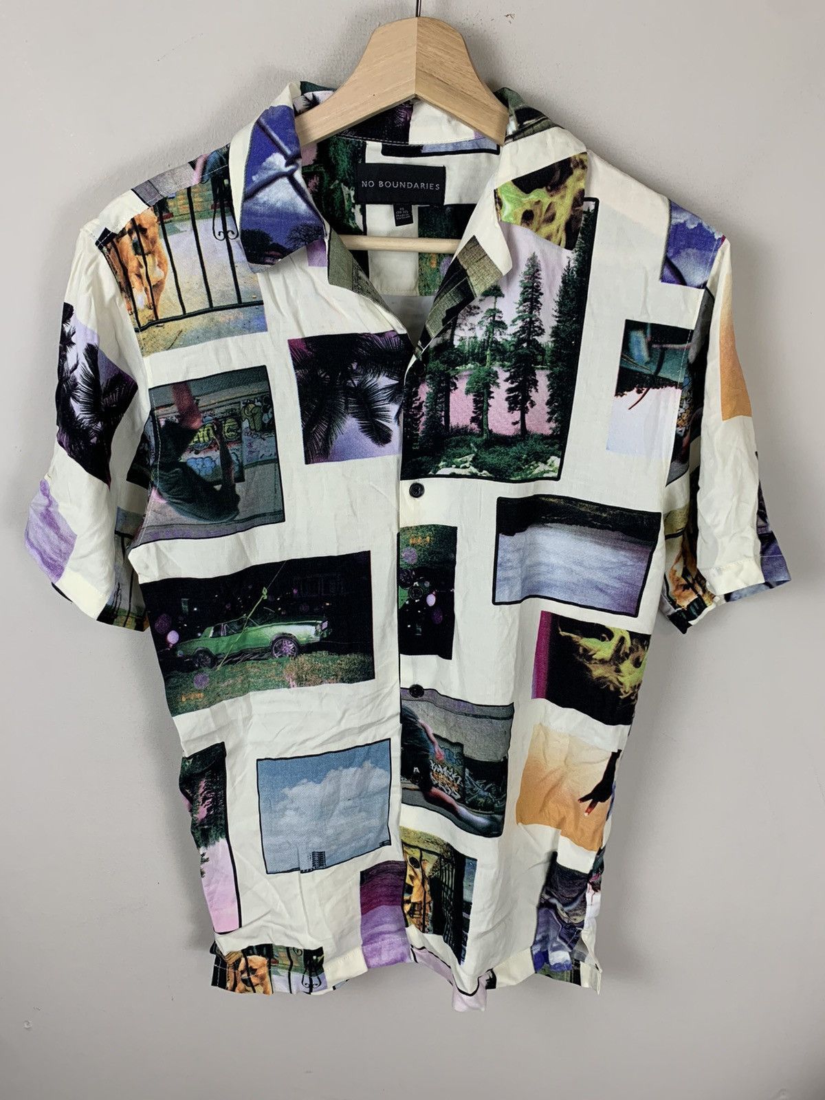 Vintage Vintage Summer Photo Button Up Shirt Size US XS / EU 42 / 0 - 2 Thumbnail