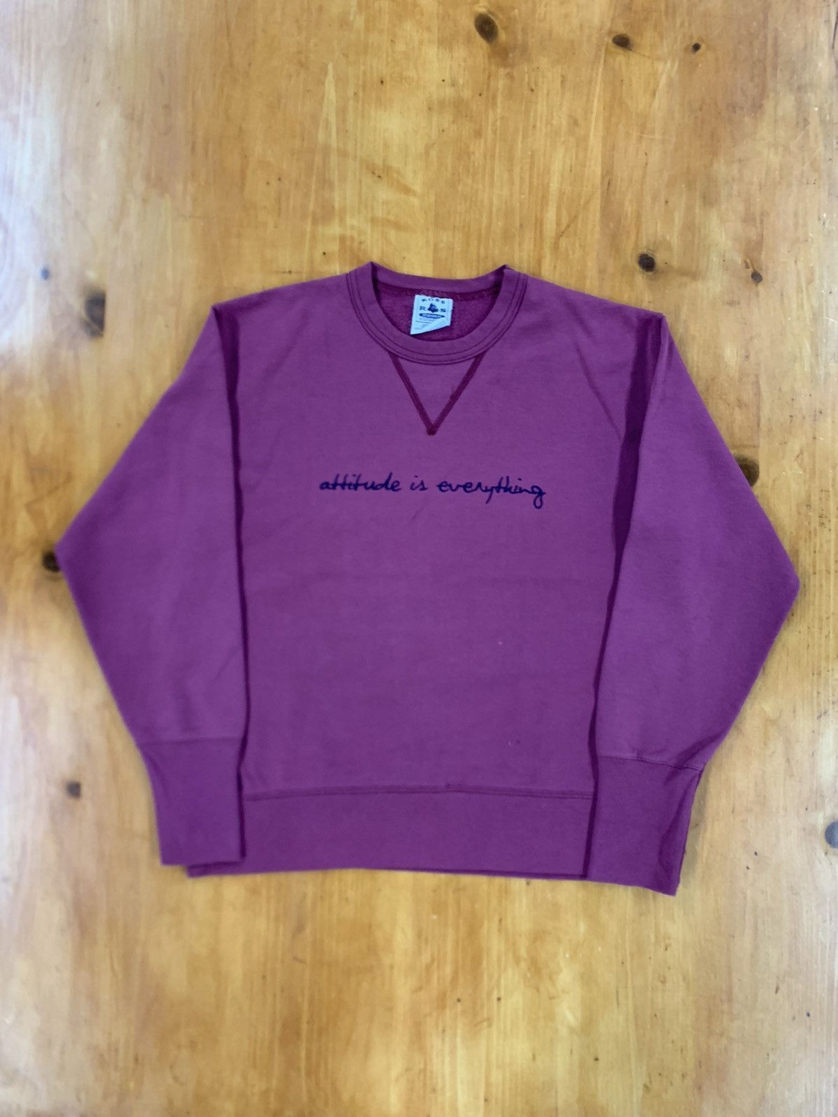 Vintage Vintage Crewneck Attitude is Everything Embroider Crewneck Size US M / EU 48-50 / 2 - 1 Thumbnail
