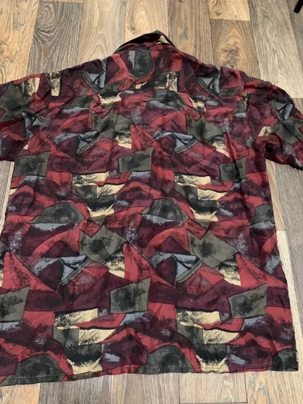 Vintage Vintage 1990s Silk Design Shirt Size US L / EU 52-54 / 3 - 3 Thumbnail