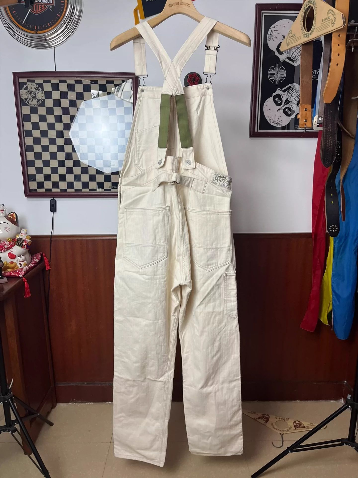 Freewheelers Freewheelers White herringbone suspenders Size US 28 / EU 44 - 2 Thumbnail