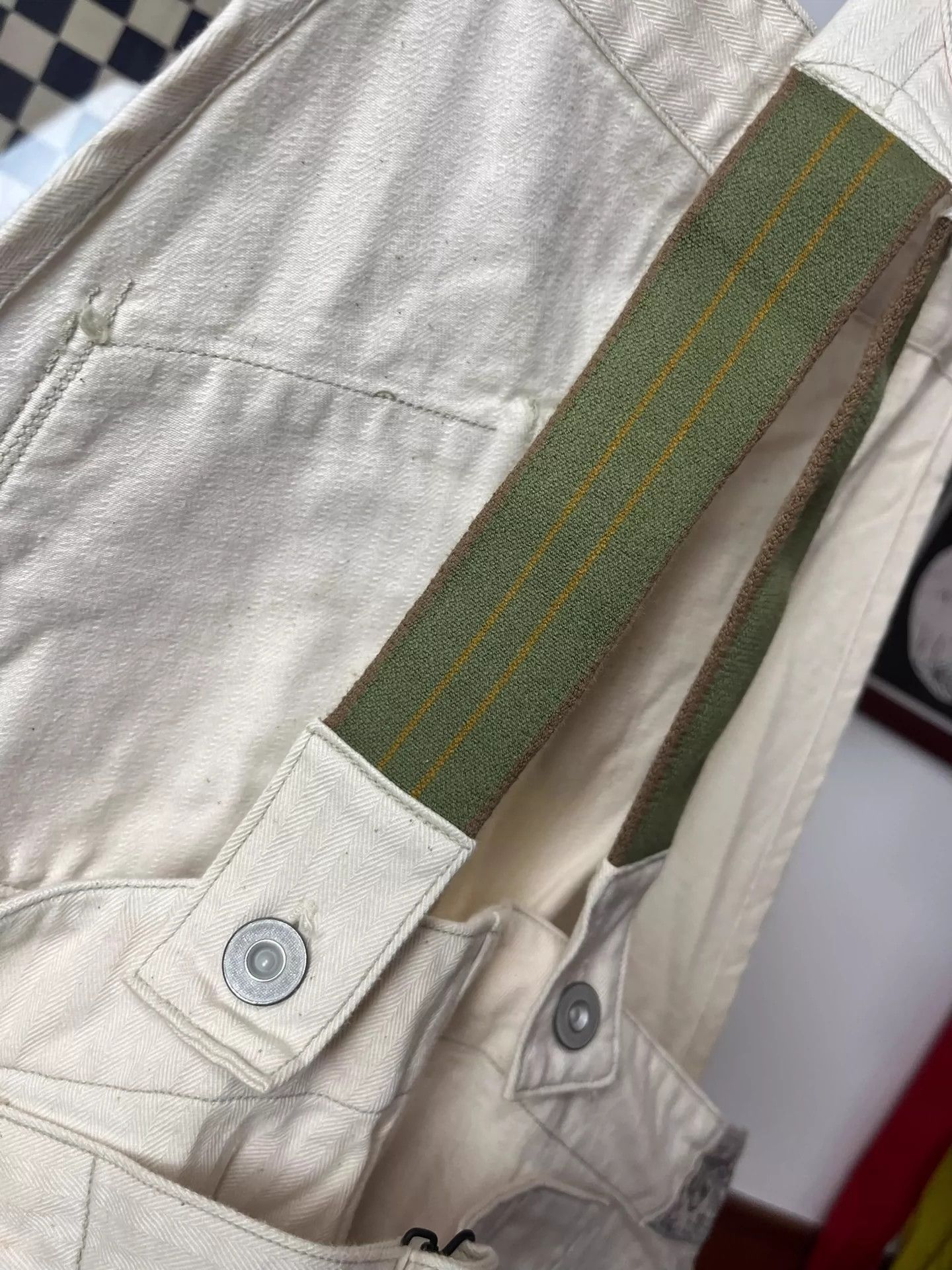 Freewheelers Freewheelers White herringbone suspenders Size US 28 / EU 44 - 6 Thumbnail