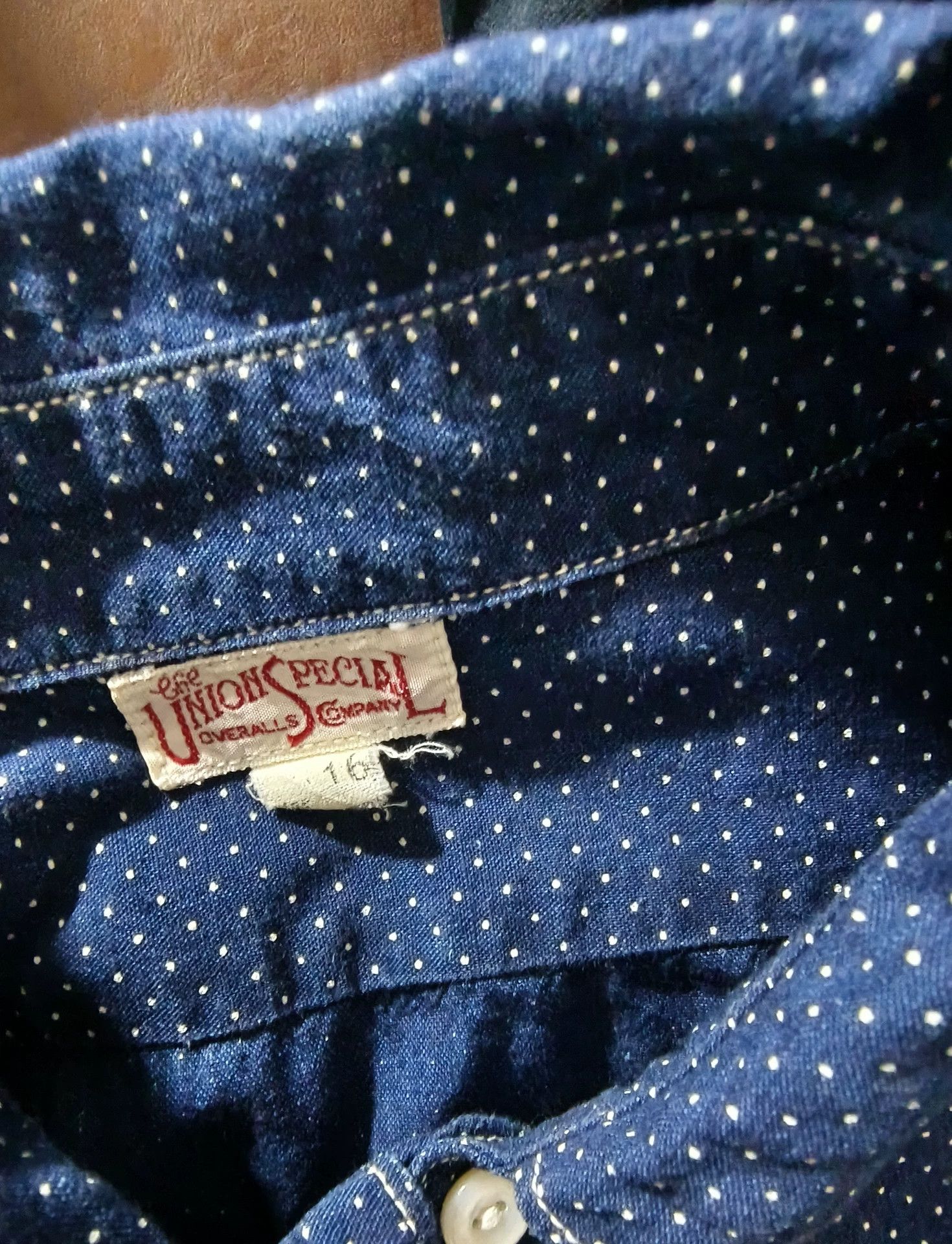 Freewheelers Freewheelers Spot-dyed polka-dot thin cotton tooling shirt long sleeve shirt Size US M / EU 48-50 / 2 - 5 Thumbnail